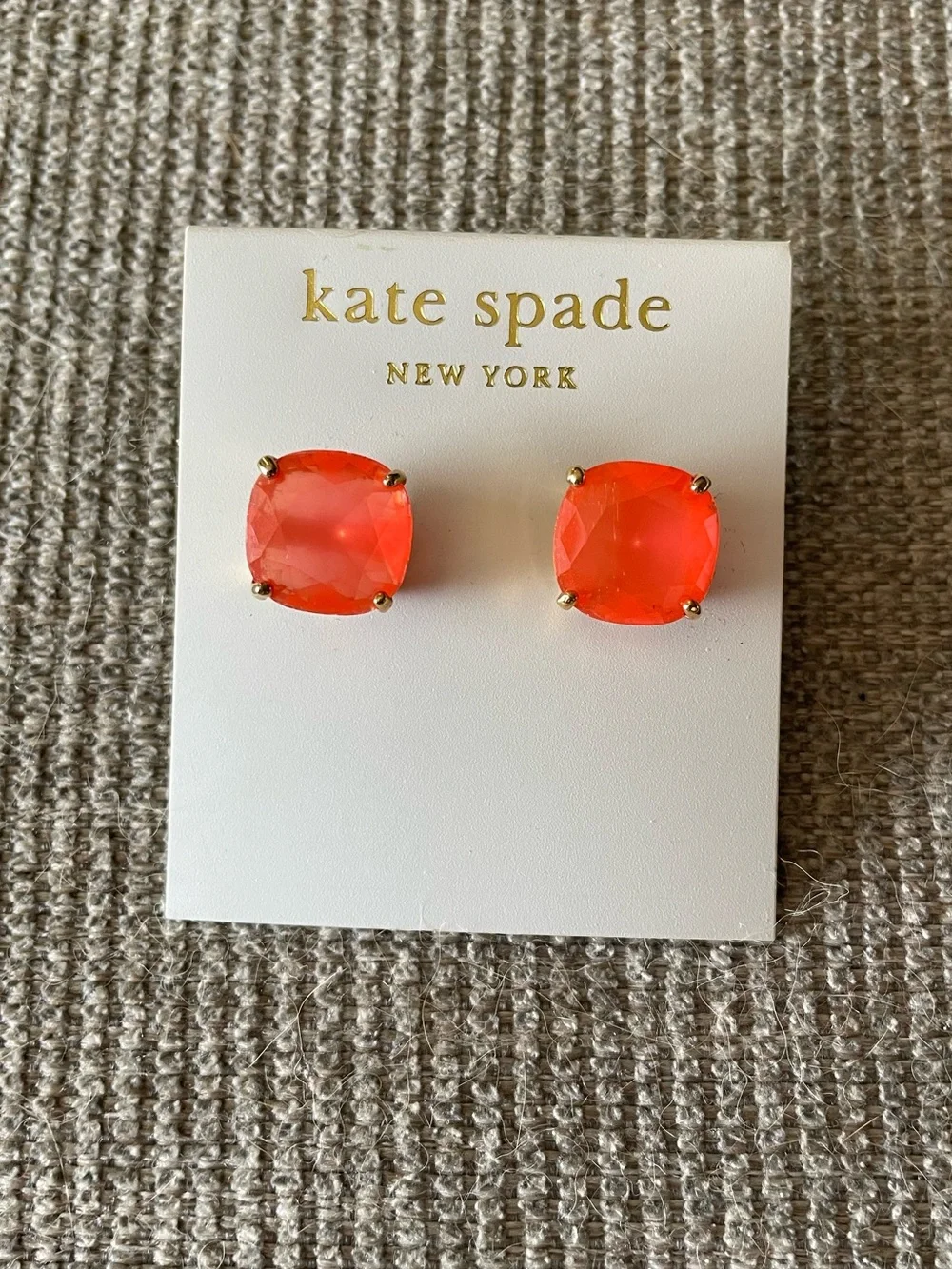 kate spade New York Orange Stud Earrings